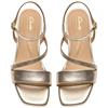 CLARKS WOMENS SANDAL - GOLD LEATHER